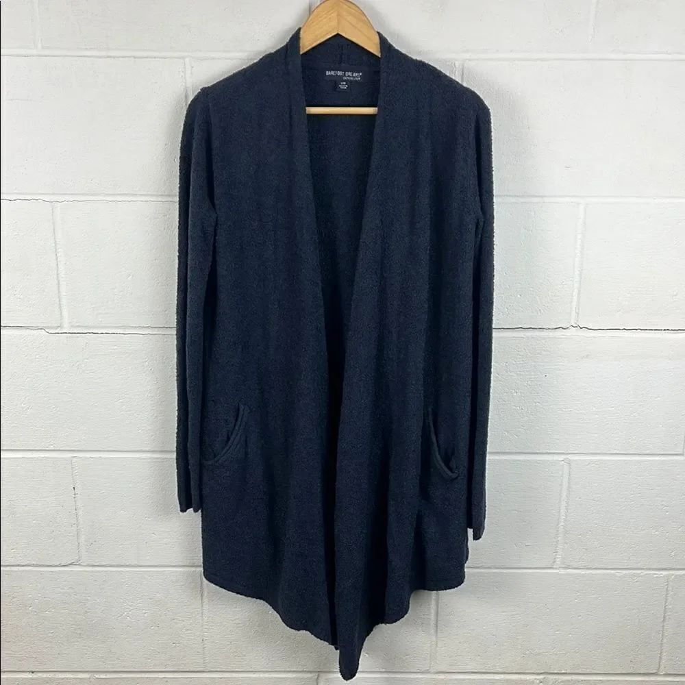 Barefoot Dreams cozy chic lite island wrap navy cardigan